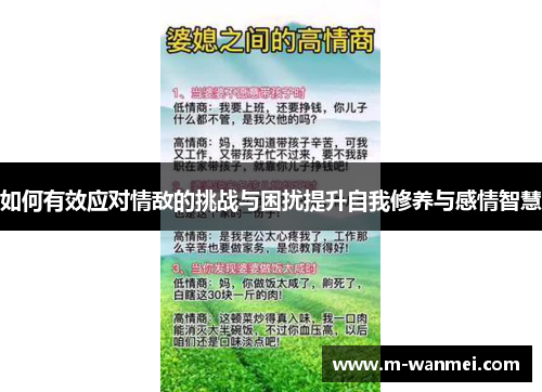 如何有效应对情敌的挑战与困扰提升自我修养与感情智慧